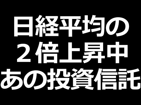 日経平均の２倍上昇！あの投資信託がエグい（動画）