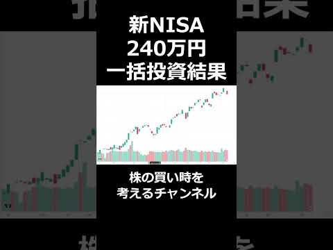 新NISA 一括投資結果エグいｗ（動画）