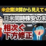 【日米同時株安】2Q決算で失望売りのリスク（動画）