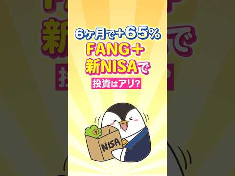 【6ヶ月で＋65％】急上昇のFANG+へ新NISAで投資はアリ？（動画）