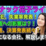 スナック花子ライブ今夜２２時から！PCE,失業率発表！株価への影響は？！今週、決算発表続々！気になる会社、解説します！みんな、遊びに来てね！（動画）