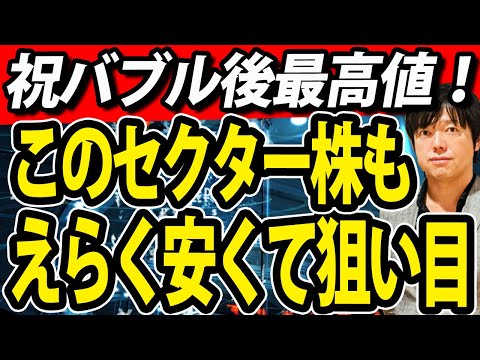 日経平均最高値更新！このセクターの株まだまだ安い（動画）