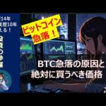 【仮想通貨】ビットコイン急落の要因と今後のビットコイン投資戦略を速報解説！（動画）