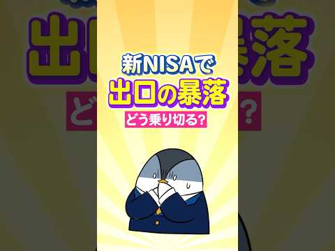 【最悪の展開？】新NISAで出口の暴落はどう乗り切る？（動画）
