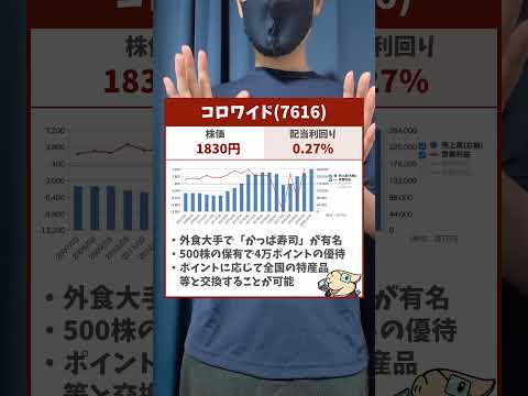 【お得すぎ】桐谷さん保有お得優待3銘柄（動画）