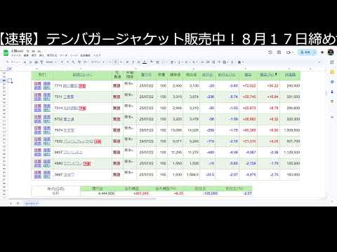 株式投資、はじめました。（動画）