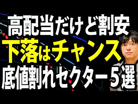 株価下落中だけど安定高配当、先回りして買いたい注目セクター５銘柄（動画）