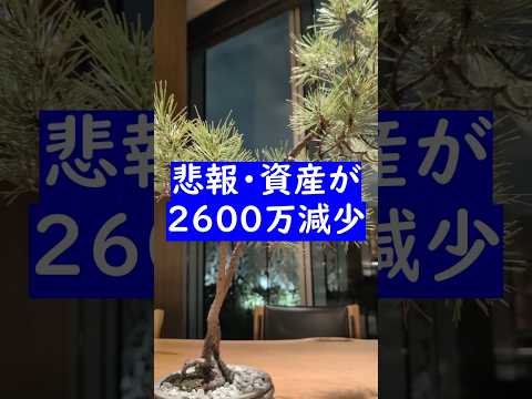 【資産-2600万】米国株暴落で苦しみました… #新nisa #投資（動画）