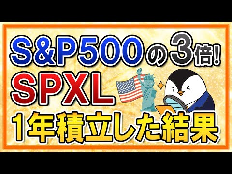 【衝撃】S＆P500の3倍ETF「SPXL」を1年積立した結果…（動画）
