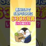 【爆益】新NISAでS&P500に630万投資したらいくら増えた？（動画）