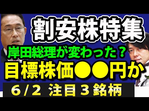岸田総理の言動に変化の兆し、日本株目標価格は●●円か？（動画）