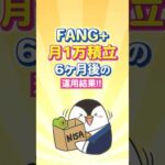 【衝撃】FANG+に月1万積立、6ヶ月後の運用結果！（動画）