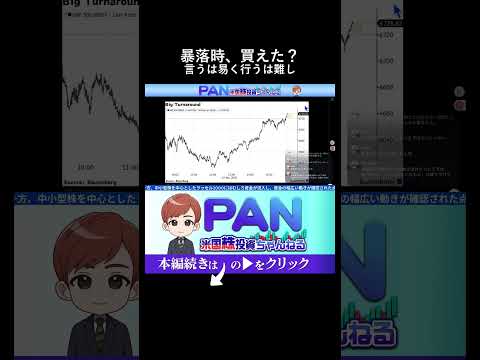 【耳が痛い真実】暴落はチャンスと言ってる人、昨日本当に買えましたか？（動画）