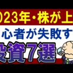 【要注意】投資初心者は2023年、これを買うと失敗します…。（動画）