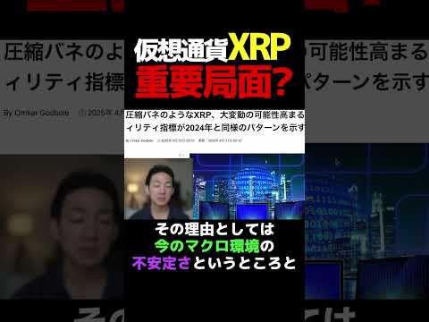 仮想通貨XRP価格変動リスクに警鐘⁉︎ #暗号資産 #ビットコイン（動画）