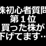 「買った株が下げてる。売った方がいい？」株初心者に10000万回聞かれた質問（動画）